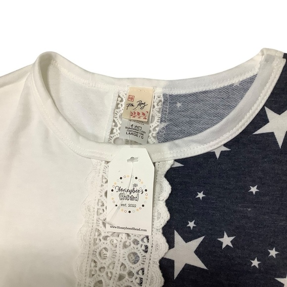 NWT 7th Ray American Flag Sleeveless Top Sz Large - Picture 5 of 10